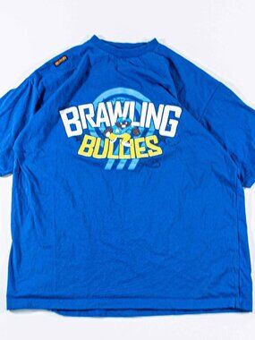 Vintage Akademiks Brawling Bullies T-Shirt XL Y2K Hip Hop Baseball Graphic Tee
